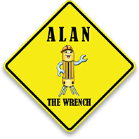 Alan The Wrench logo